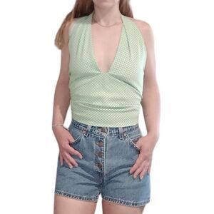 Upcycled 70s Halter Top